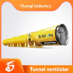 Tandem type tunnel construction fan